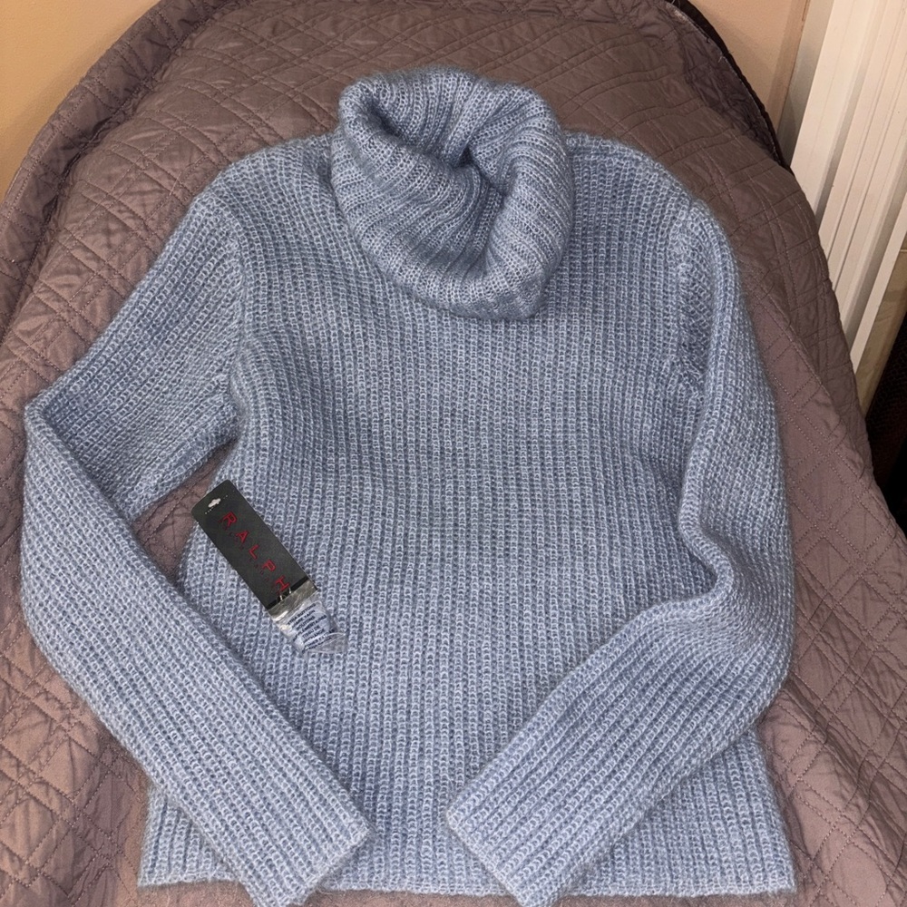 Ralph Lauren Turtleneck Vintage sweater size-L, Mohair, New with Tags